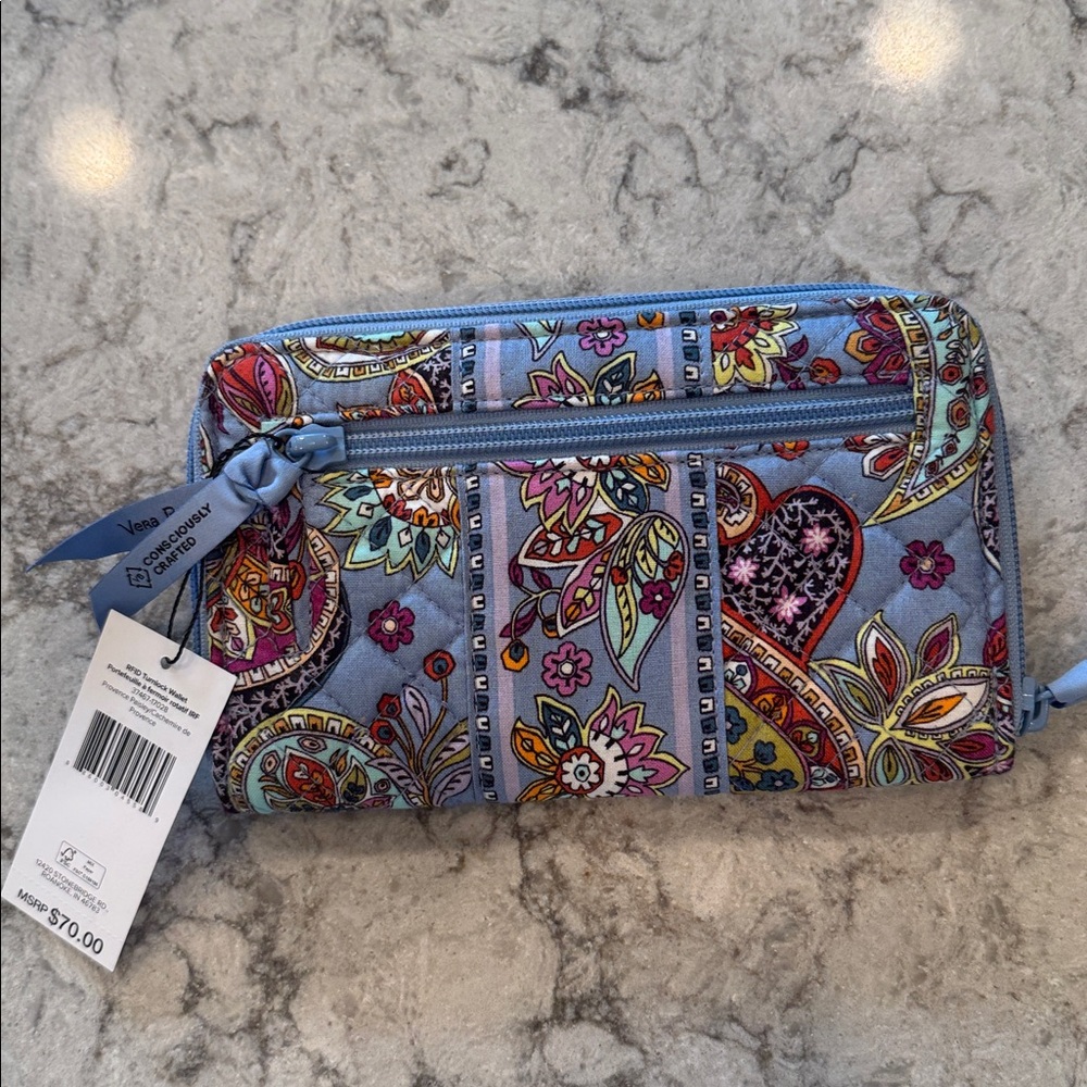Vera Bradley RFID Turnlock Wallet in Provence Paisley - Picture 5 of 9